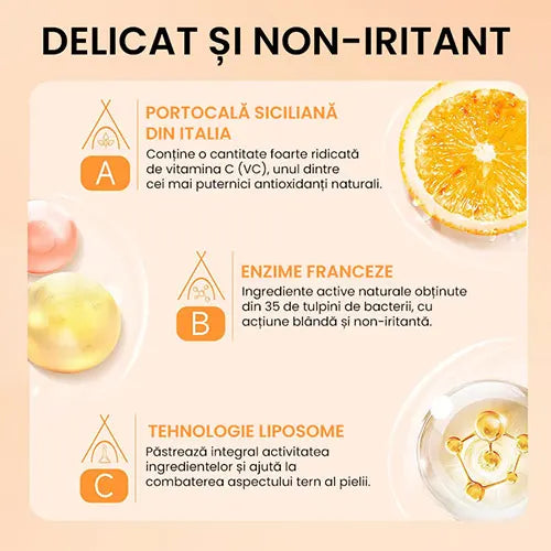 Gel exfoliant enzimatic cu portocale – pentru față și corp