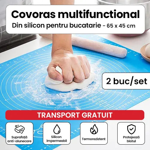 Covoras multifunctional din silicon pentru bucatarie