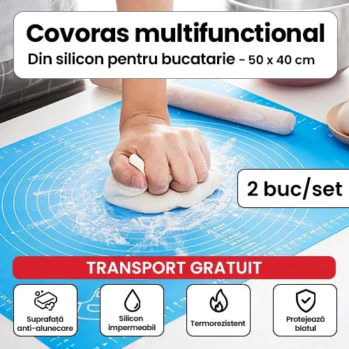 Covoras multifunctional din silicon pentru bucatarie