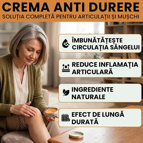 Crema Anti-Durere - Solutia completa pentru Articulatii si Muschi