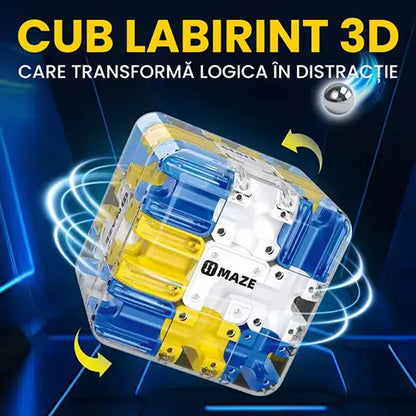 Cub labirint 3D - care transformă logica în distracție