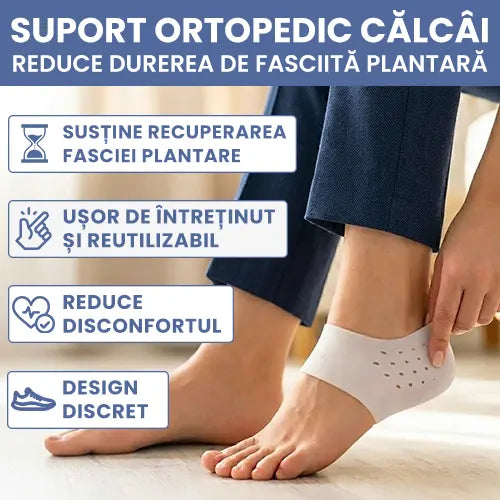Suport Ortopedic pentru Calcai - Reduce Durerea de Fasciita Plantara