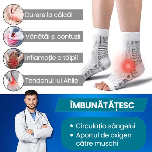 Sosete compresive pentru ameliorarea durerilor de picioare