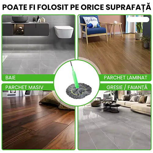 Mop360 - mop rotativ cu stoarcere rapidă