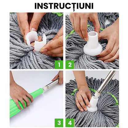 Mop360 - mop rotativ cu stoarcere rapidă